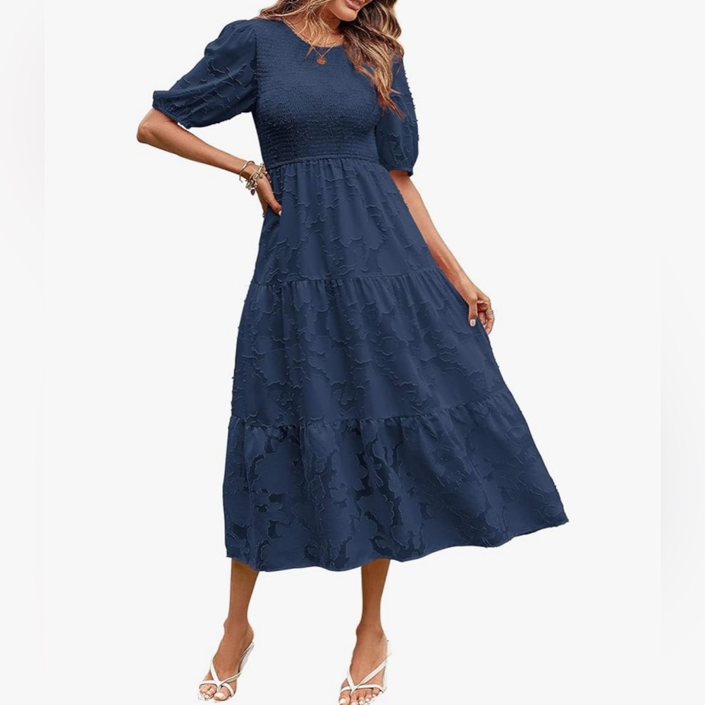Navy Midi Dress